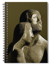 Load image into Gallery viewer, Memorial Sculpture, Kilmore Quay, Ireland - Spiral Notebook
