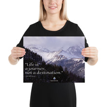 Load image into Gallery viewer, Poster - Life Is A Journey Quote - Emerson