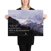 Load image into Gallery viewer, Poster - Life Is A Journey Quote - Emerson